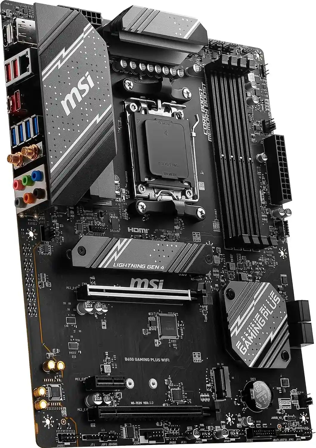 MSI B650 Gaming Plus WiFi Gaming Motherboard (AMD Ryzen 9000/8000/7000 Series Processors, AM5, DDR5
