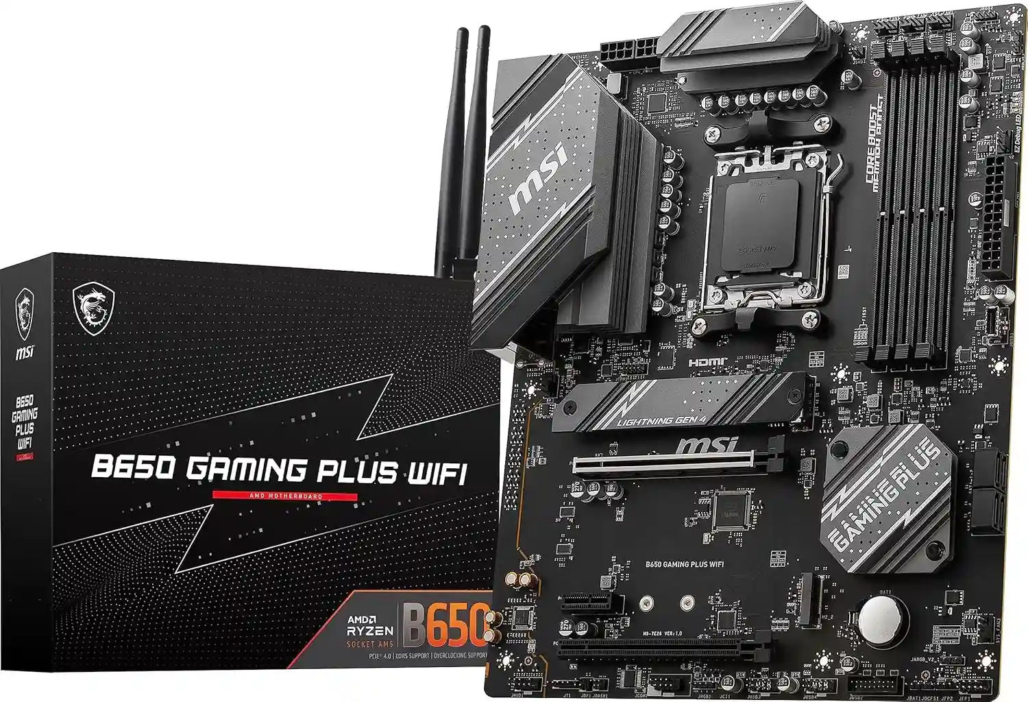 MSI B650 Gaming Plus WiFi Gaming Motherboard (AMD Ryzen 9000/8000/7000 Series Processors, AM5, DDR5
