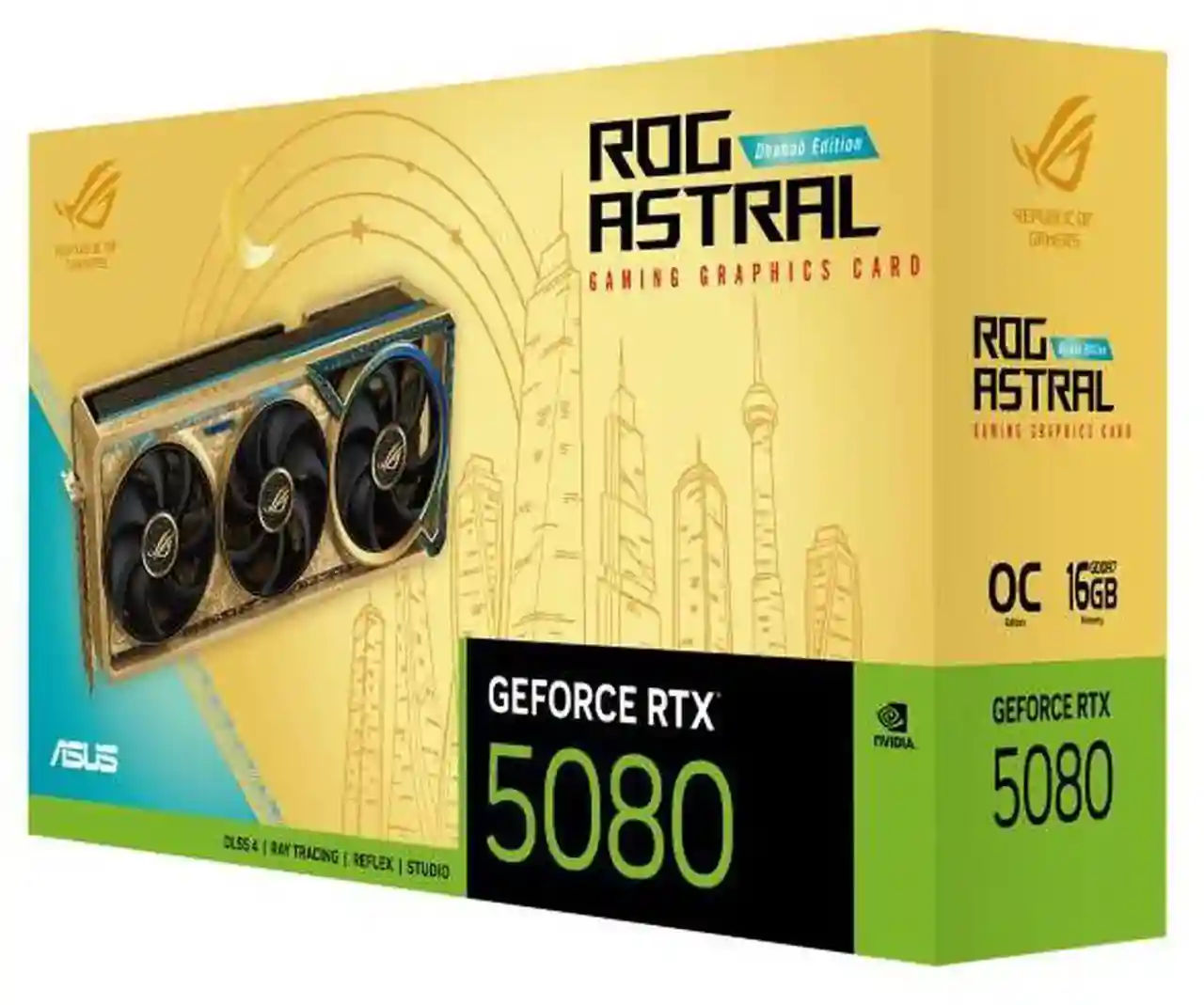 ASUS ROG Astral GeForce RTX 5080 Dhahab CORE OC 16GB