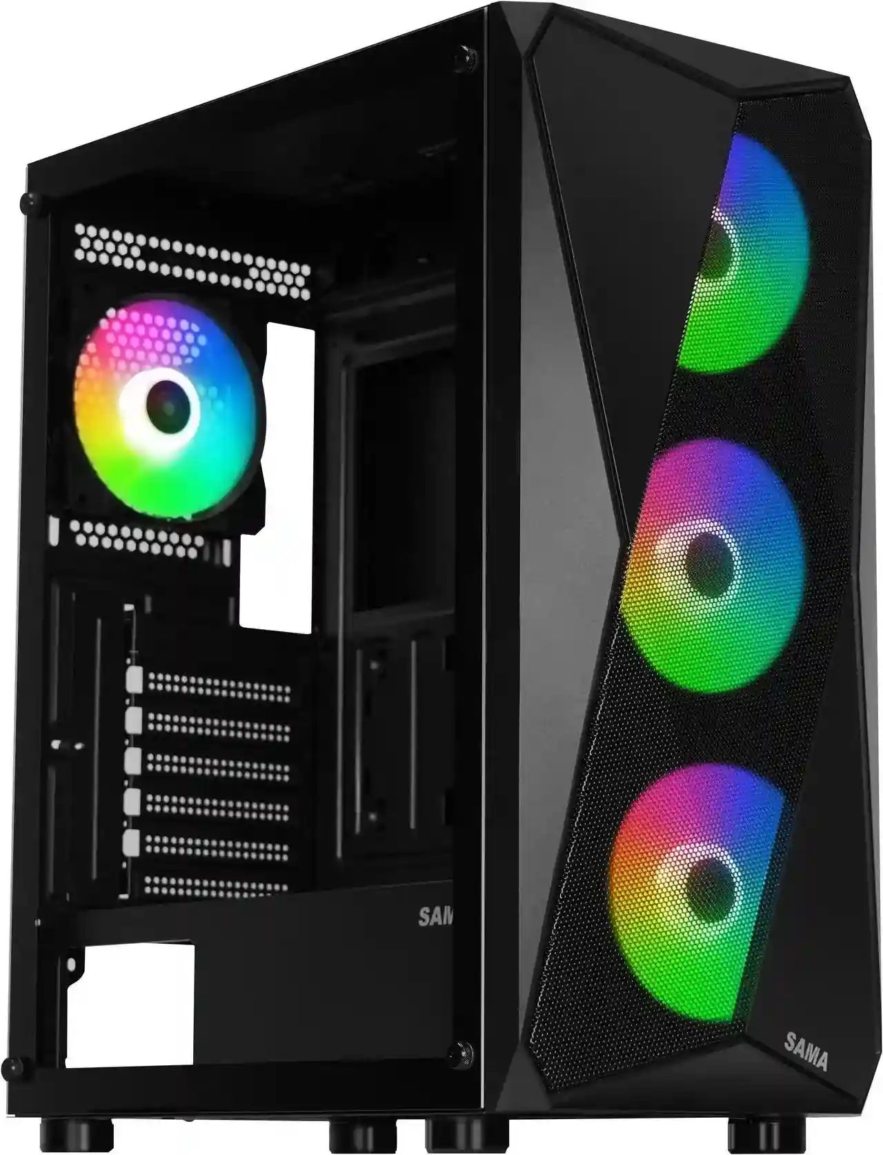 Sama 3313 Tempered Glass ATX Tower Case