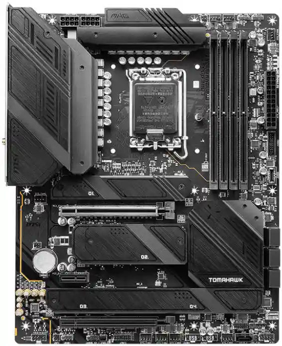 MSI MAG Z790 TOMAHAWK WIFI Motherboard, Intel Z790 Chipset, 4x DDR5 Slots, 192GB Max Memory, Wi-Fi 6E / BT 5.3, 2x PCI-E x16, 4x M.2, 1x HDMI / 1xDP, USB 3.2 / 2.0 / Type-C | 911-7D91-019