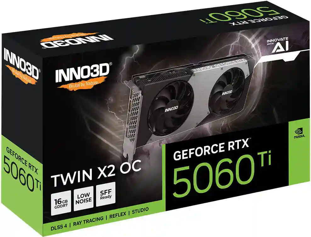 Inno3D GeForce RTX 5060 Ti 16GB TWIN X2 OC Graphics Card
