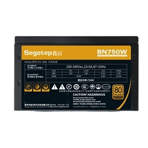 Segotep BN750W 750W Bronze 80+ Non-Modular Power Supply - PCIe 5.0 Ready