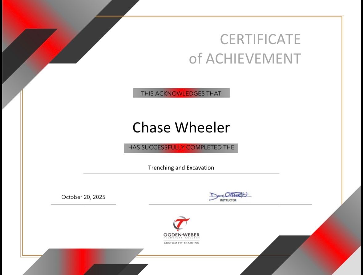 Chase Wheeler safety certification