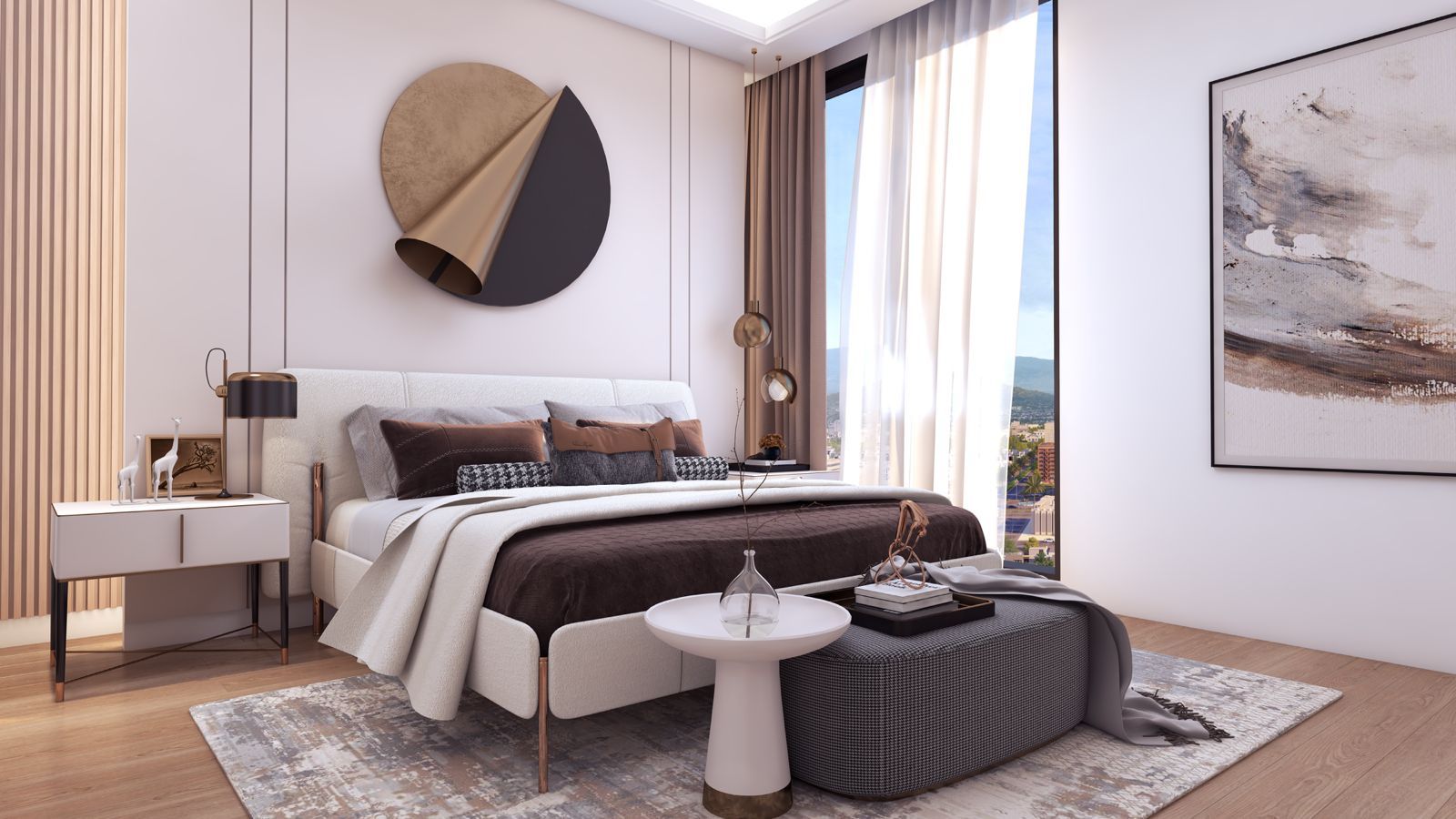 Elegant dining area with natural lighting