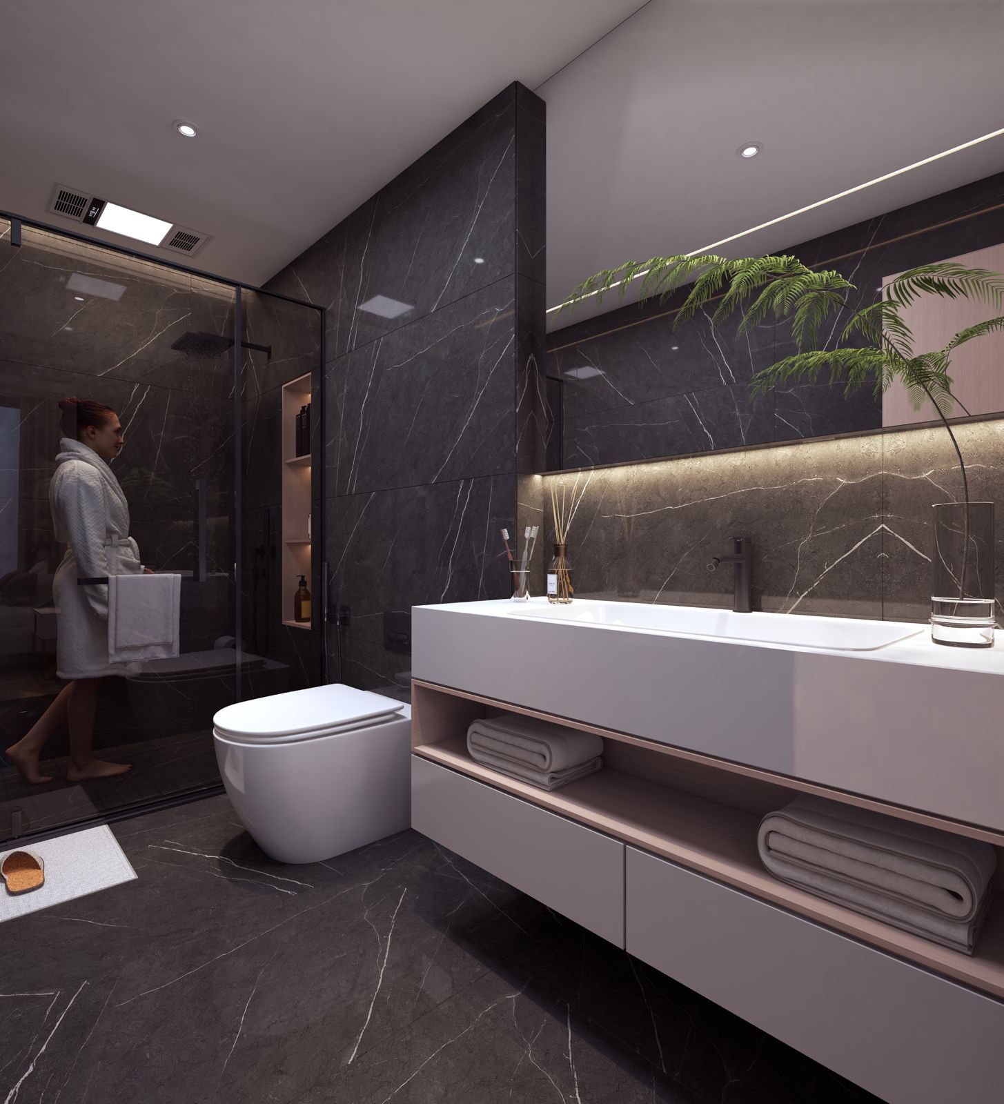 Luxury living room with modern furniture