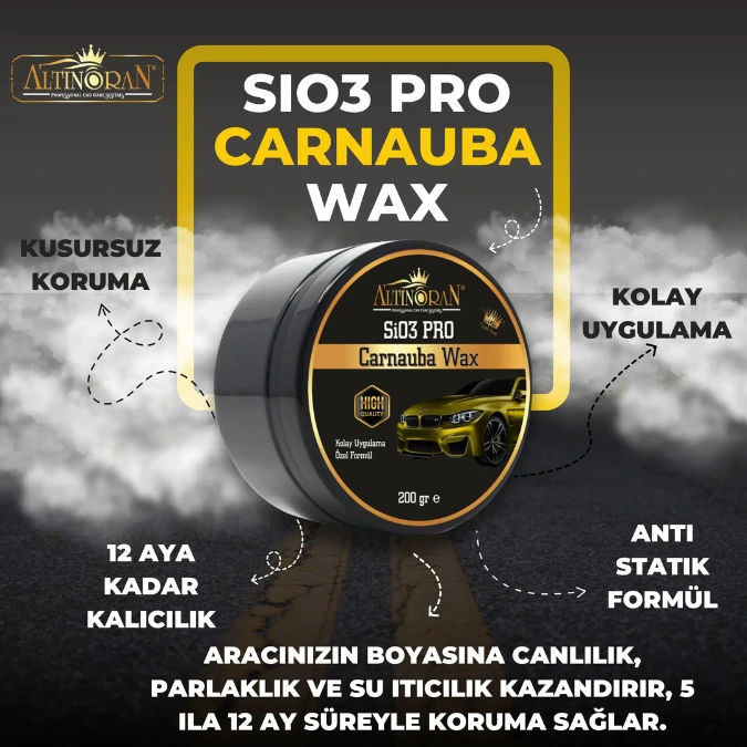 Altin Oran Sio3 Pro Carnauba Wax Ceramic Wax Krem Cila 9H 200gr
