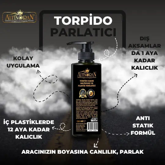 Torpido bakım solisyonu ve Plastik yenileyici 200 ML