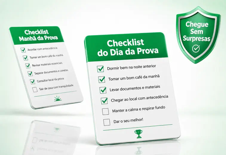 Checklist do Dia da Prova