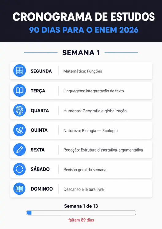 Prévia de um dos materiais do Organiza ENEM