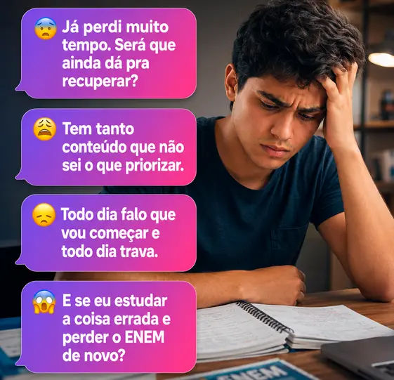 Pensamentos que travam quem vai fazer o ENEM