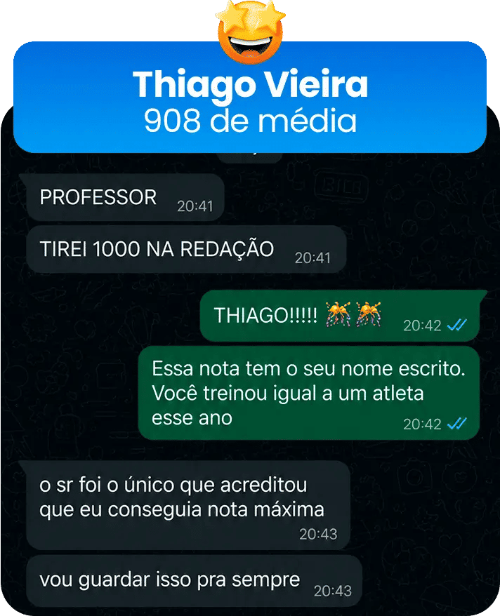Print de conversa com cliente satisfeito