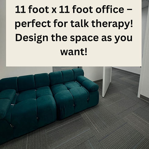 Office space -- gym or talk therapy private room