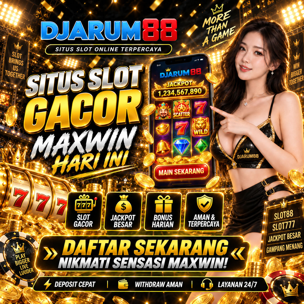 DJARUM88 Slot Online Front Black 