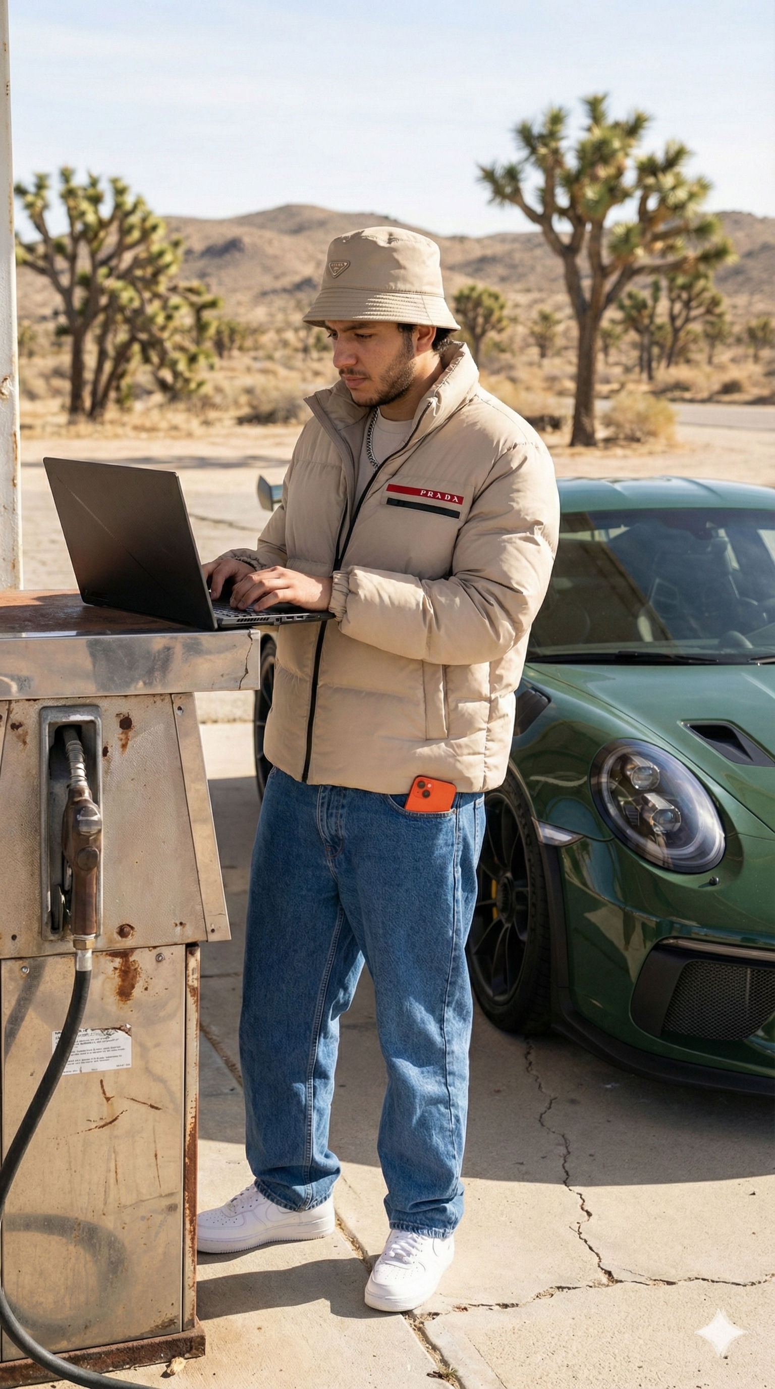 💸 Work From Anywhere Aesthetic: Free AI Prompt — Portrait AI art prompt example for Midjourney and Stable Diffusion