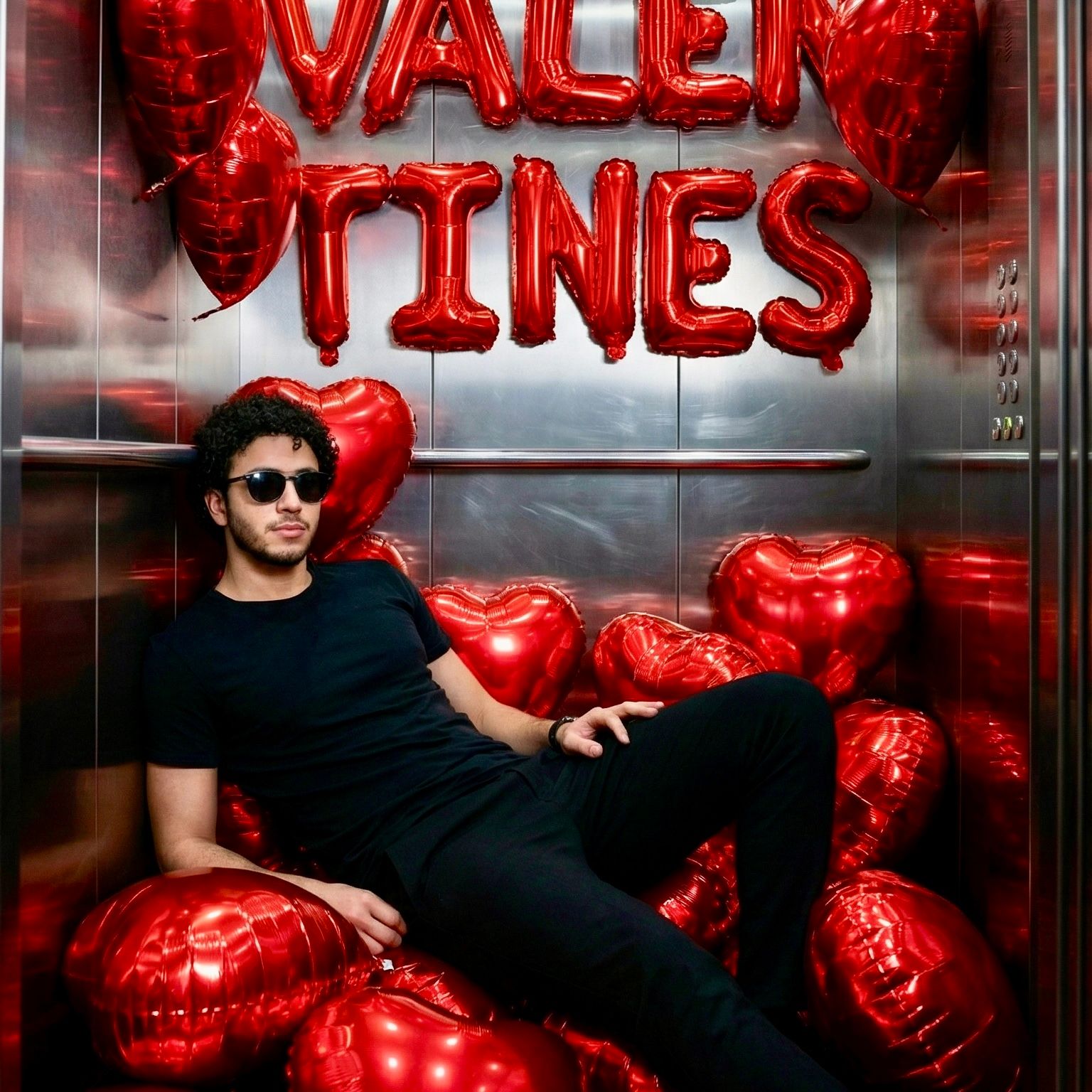 Valentines Elevator Prompt — Portrait AI art prompt example for Midjourney and Stable Diffusion