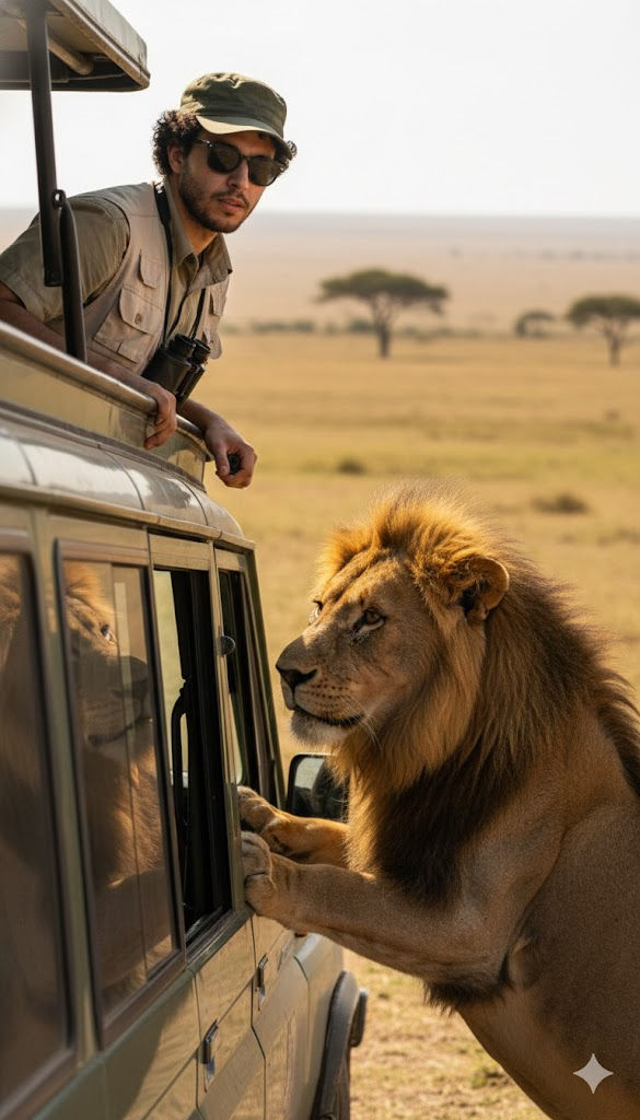 🦁 Cinematic Safari Adventure Aesthetic: Free AI Prompt — 3D AI art prompt example for Midjourney and Stable Diffusion