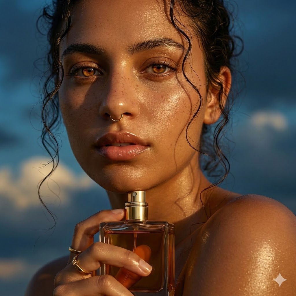 Parfume Product Ad Prompt  — Business AI art prompt example for Midjourney and Stable Diffusion