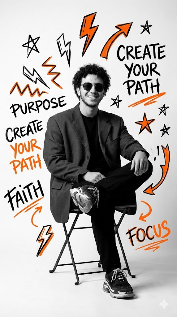 Ultra-Realistic Black & White Studio Portrait with Graffiti Doodle Accents and Fashion Editorial Vibe – Free Prompt — Portrait AI art prompt example for Midjourney and Stable Diffusion