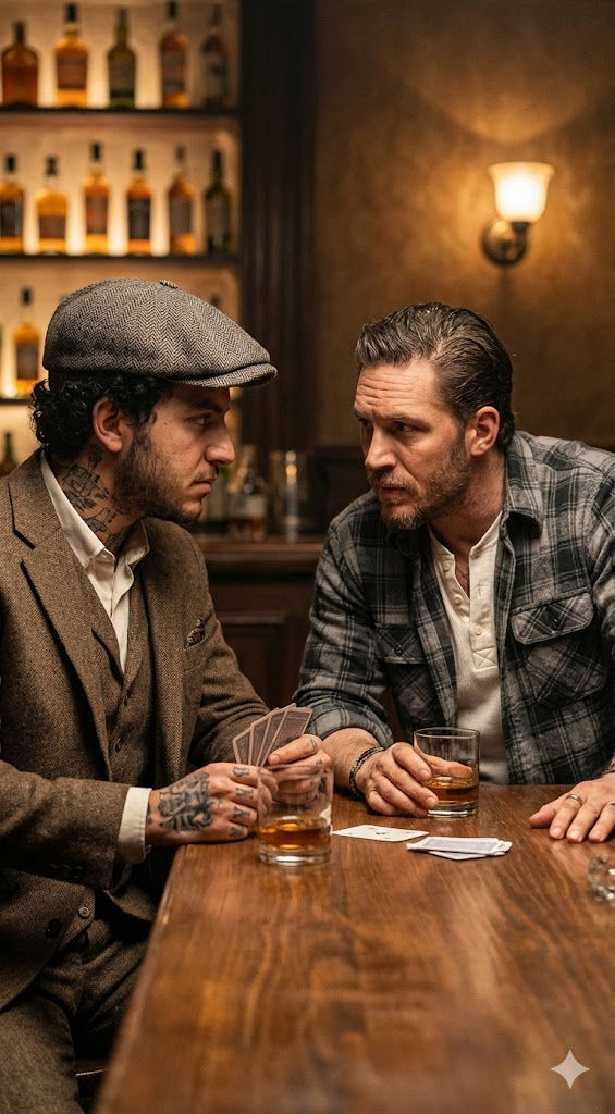 🎬 Cinematic 1920s Speakeasy Scene: Free AI Prompt — Portrait AI art prompt example for Midjourney and Stable Diffusion