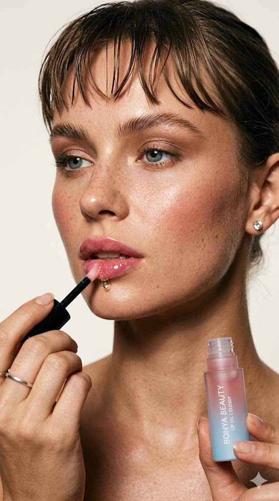 Free Prompt for Extreme Close-Up Lip Oil Beauty Commercial Portrait 💄✨ — Business AI art prompt example for Midjourney and Stable Diffusion