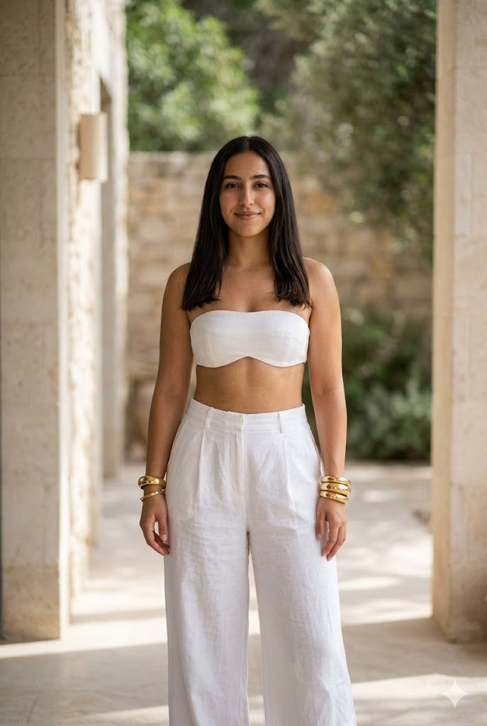 Free Prompt for Mediterranean Courtyard Quiet Luxury Fashion Portrait 🌿📸 — Portrait AI art prompt example for Midjourney and Stable Diffusion