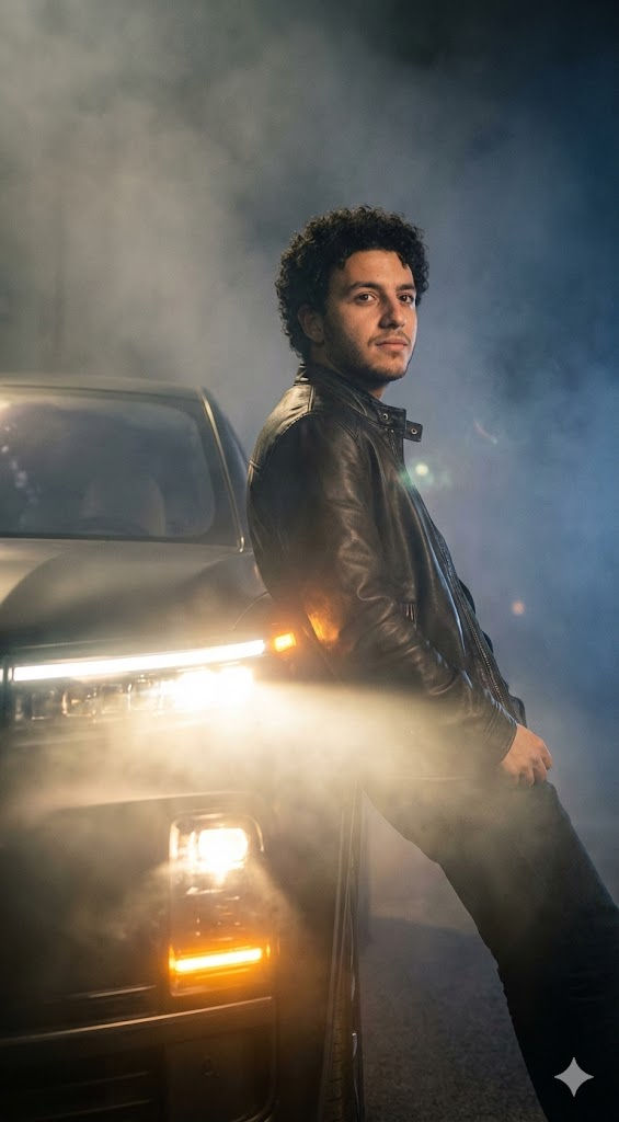 🚗 Cinematic Night Drive Aesthetic: Free AI Prompt — Portrait AI art prompt example for Midjourney and Stable Diffusion