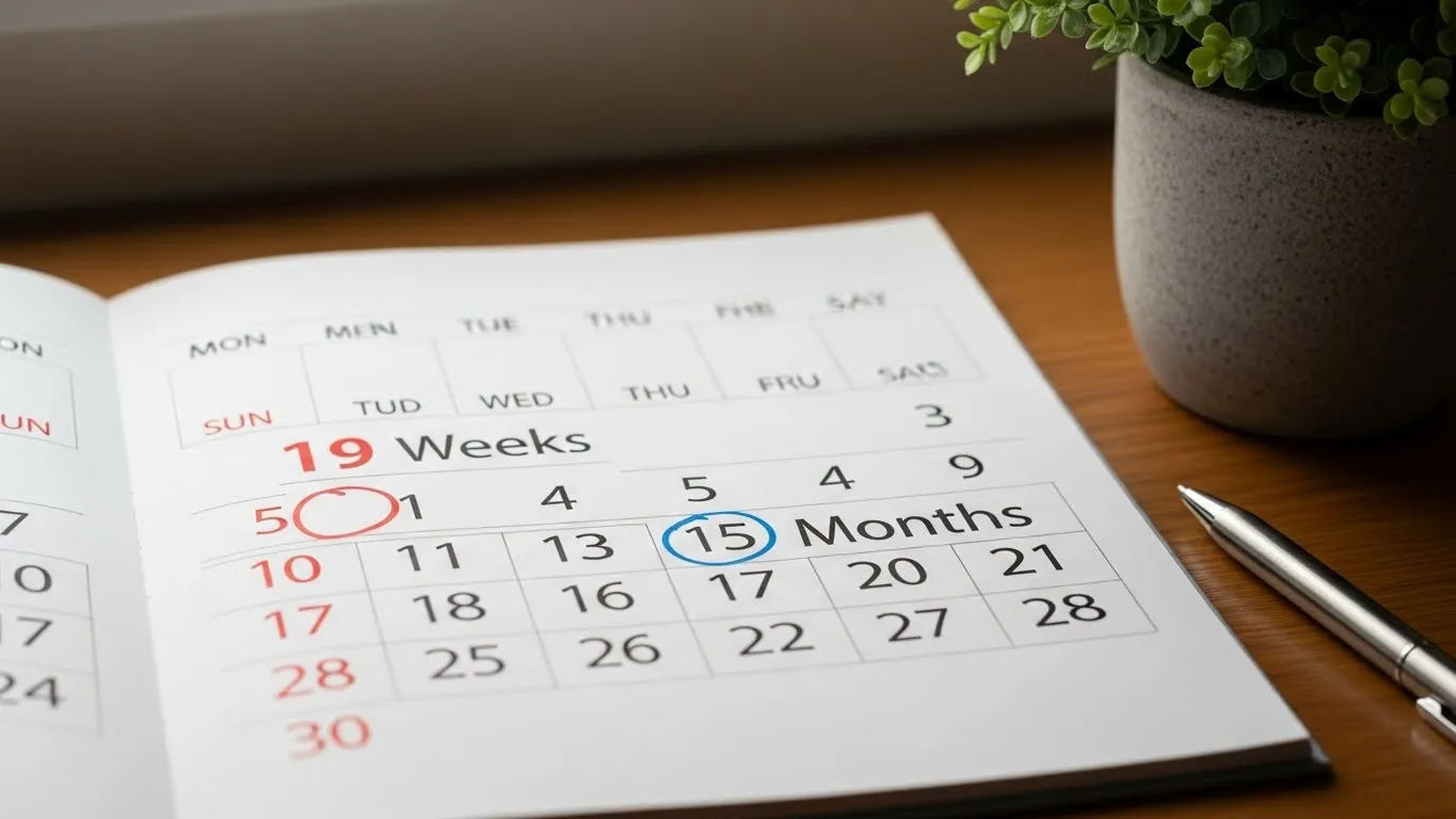 19 weeks pregnant in months