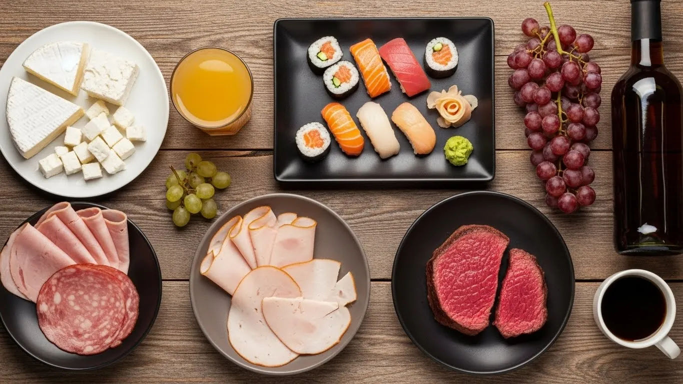 5 weeks pregnant foods to avoid