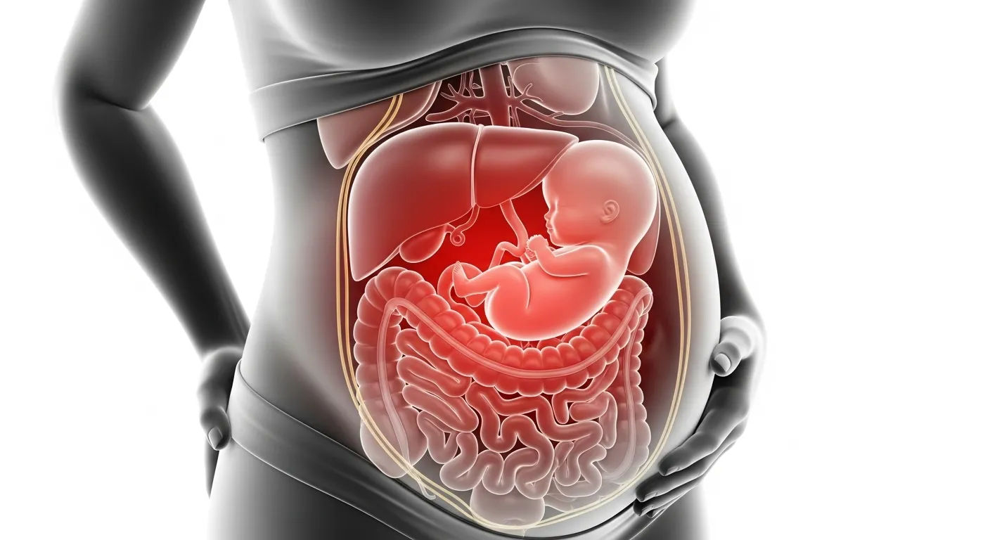 upper stomach pain during pregnancy 3rd trimester