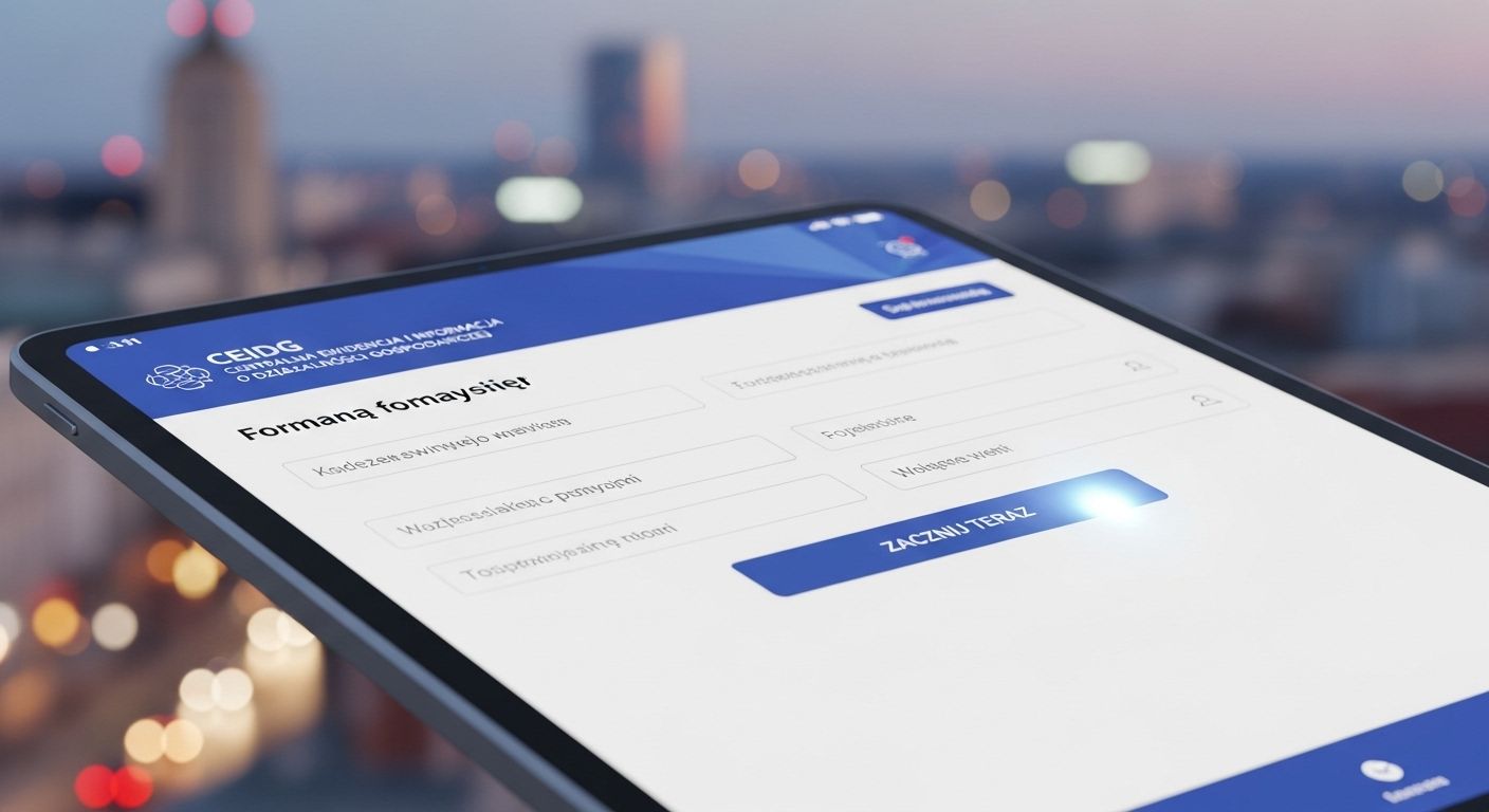 ceidg założenie firmy