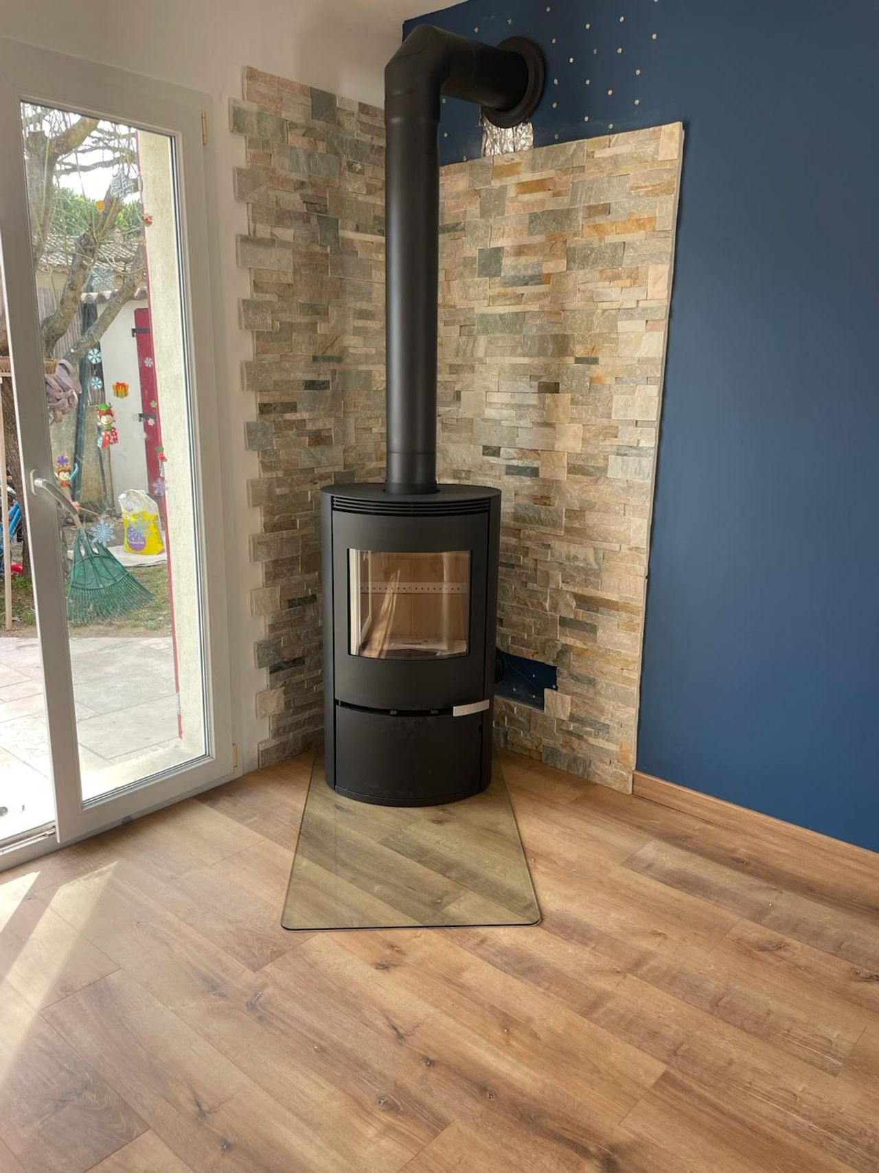 Installation chez un client par Ambiance Feu