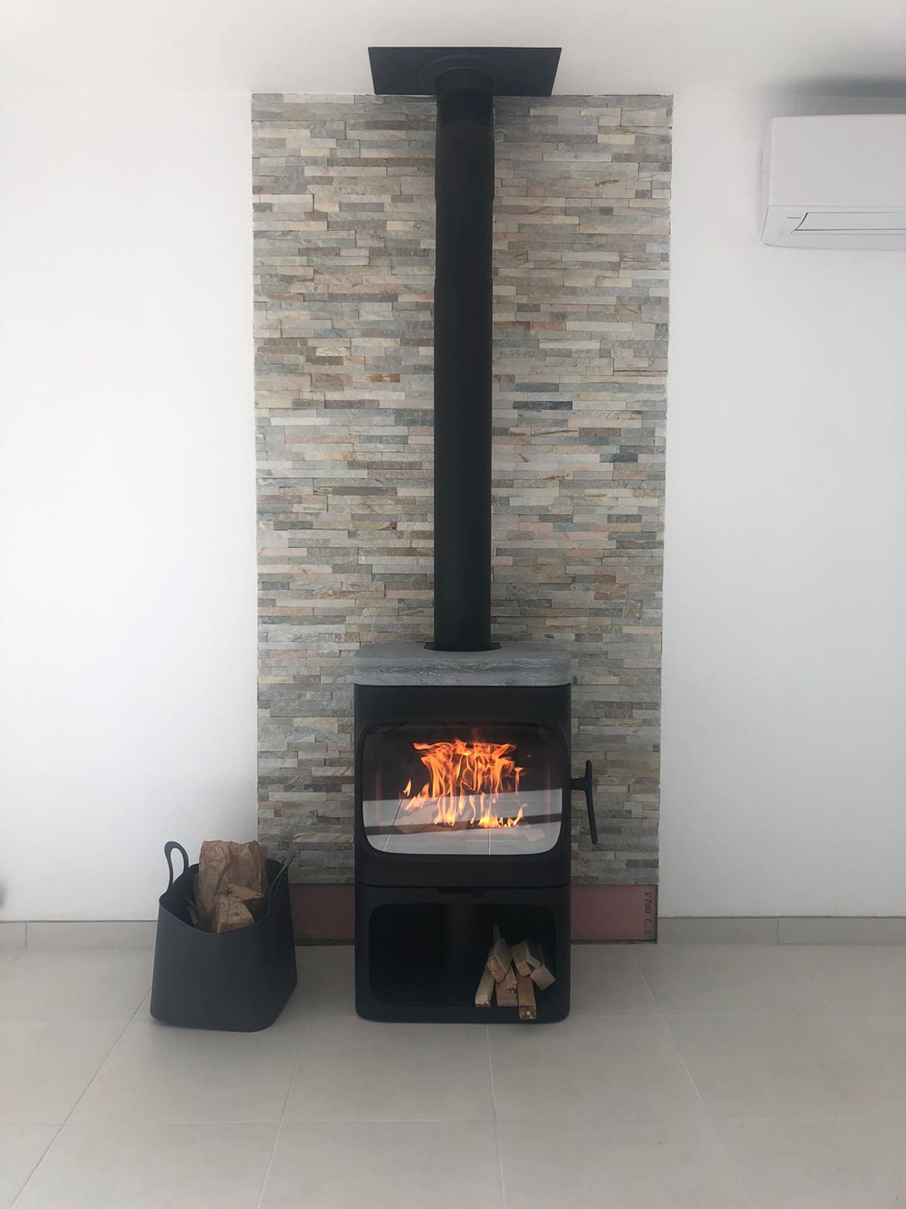 Installation chez un client par Ambiance Feu