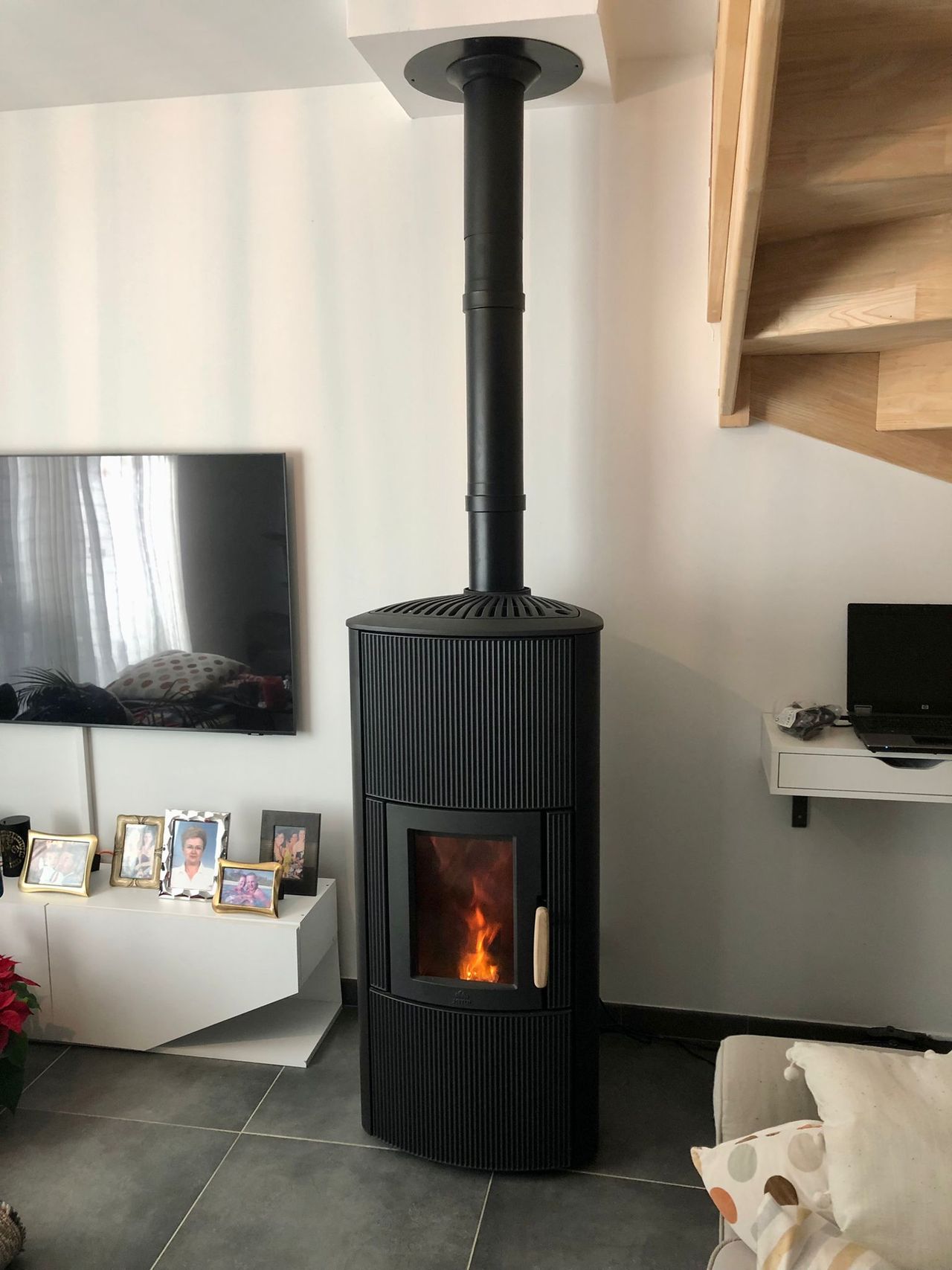 Installation chez un client par Ambiance Feu