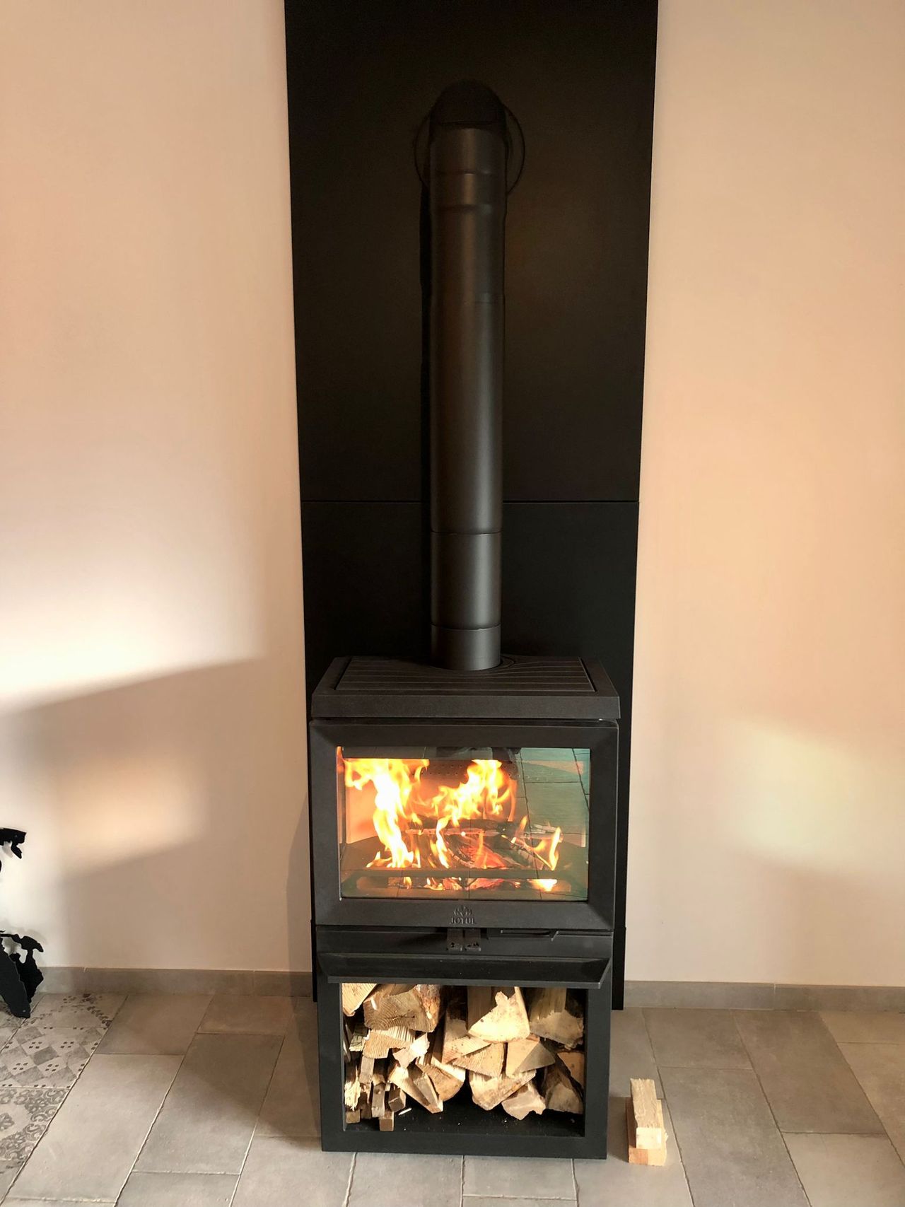 Installation chez un client par Ambiance Feu