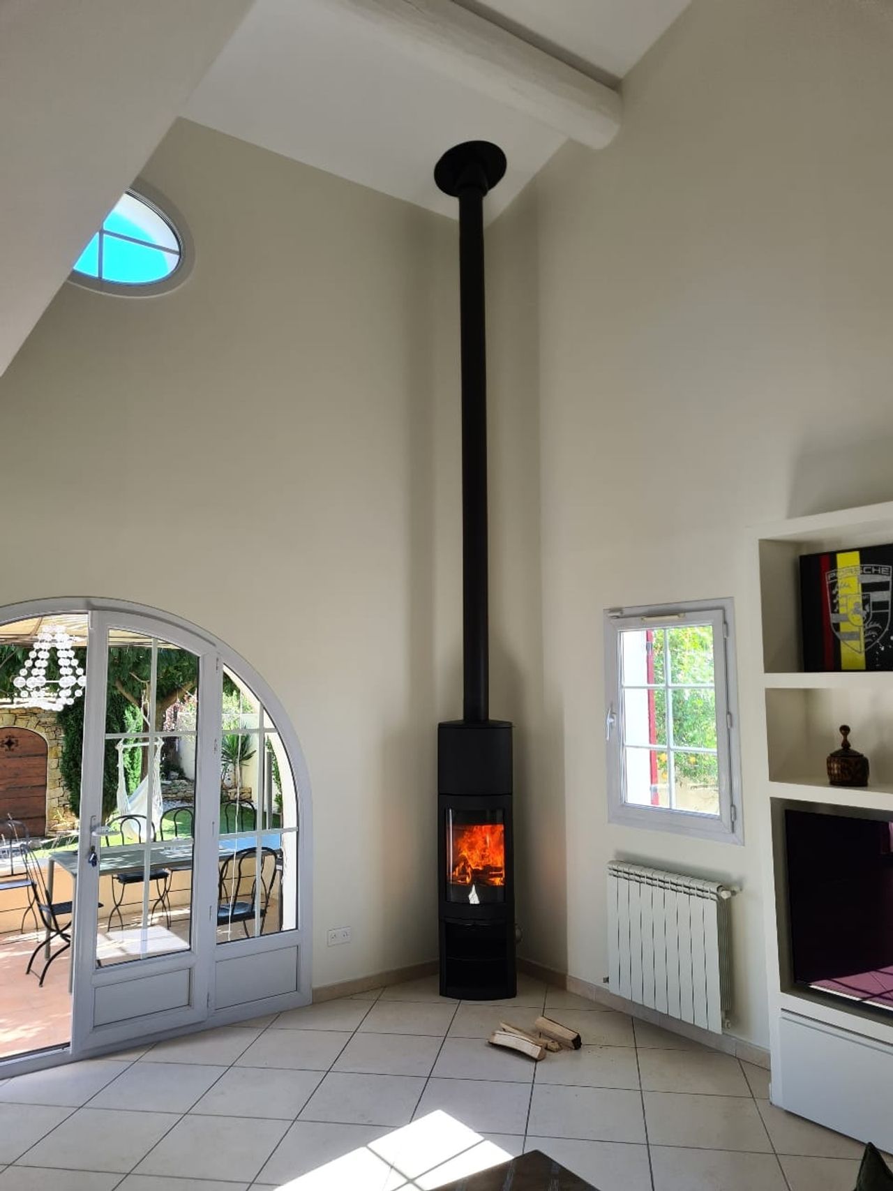 Installation chez un client par Ambiance Feu