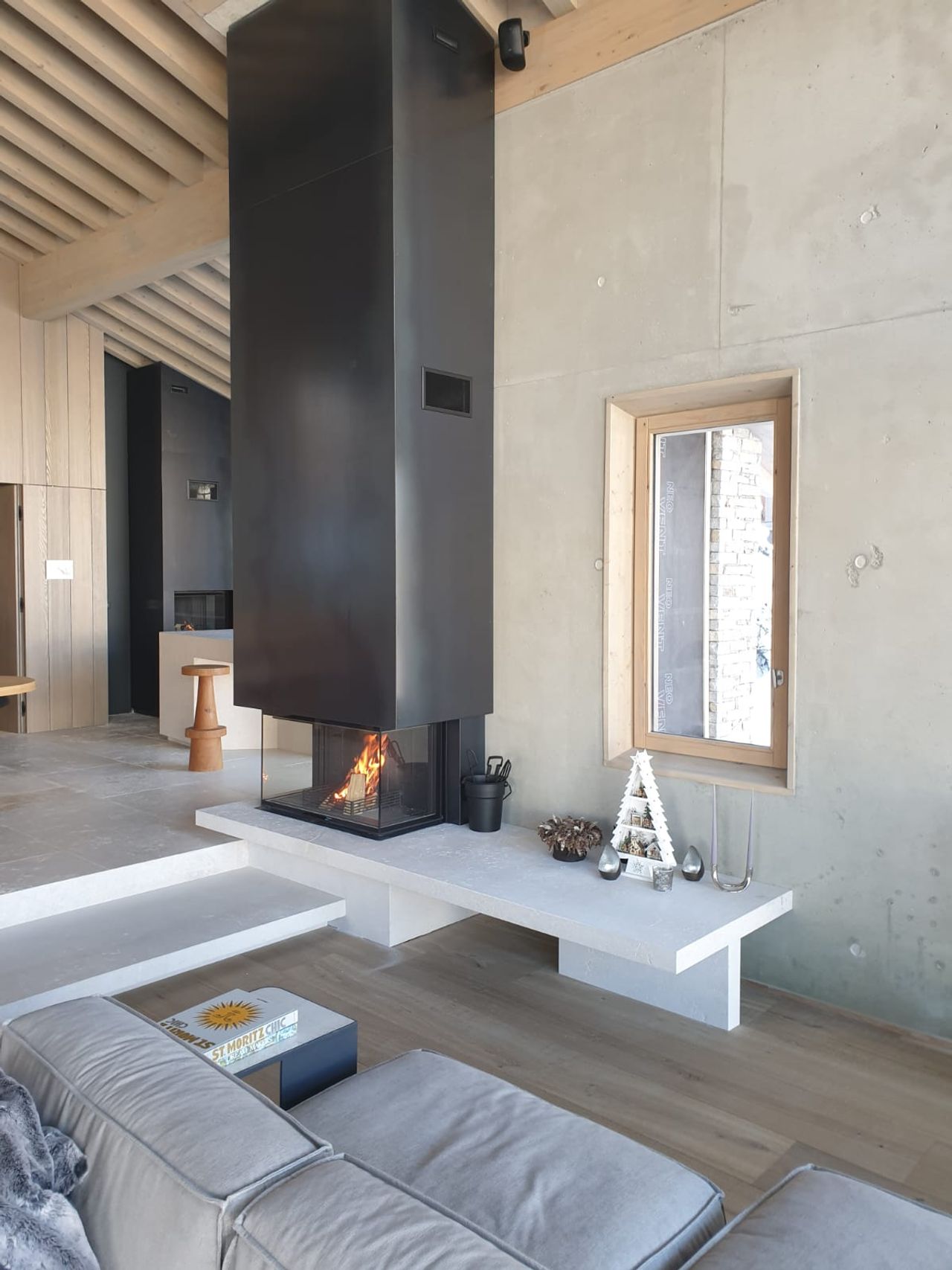 Installation chez un client par Ambiance Feu