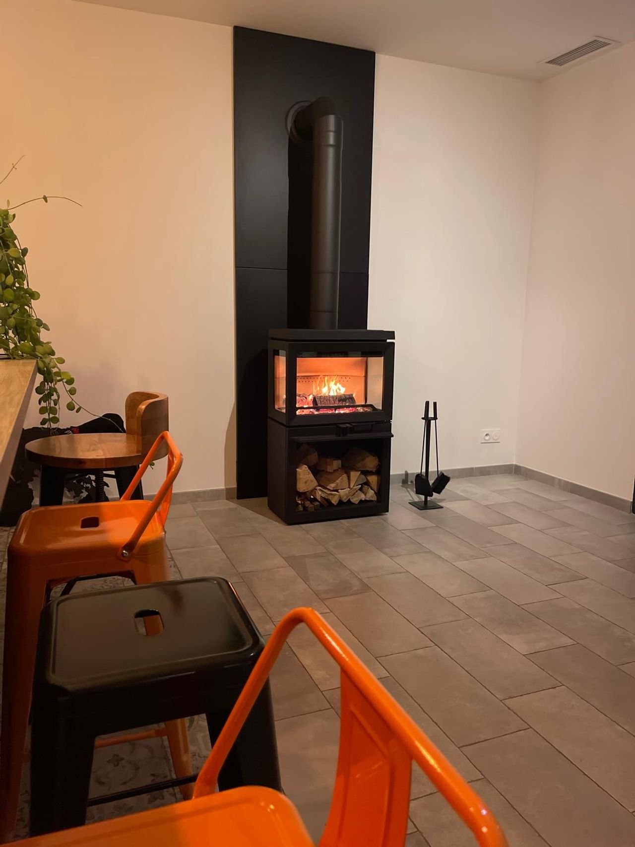 Installation chez un client par Ambiance Feu
