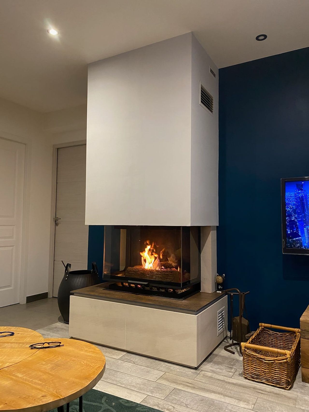 Installation chez un client par Ambiance Feu