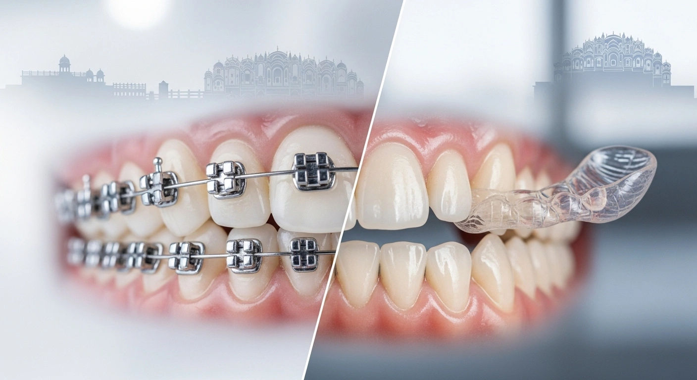 Braces vs Aligners in Jaipur: Which is Better for a Perfect Smile?  Braces vs Aligners in Jaipur: Which is Better for a Perfect Smile?