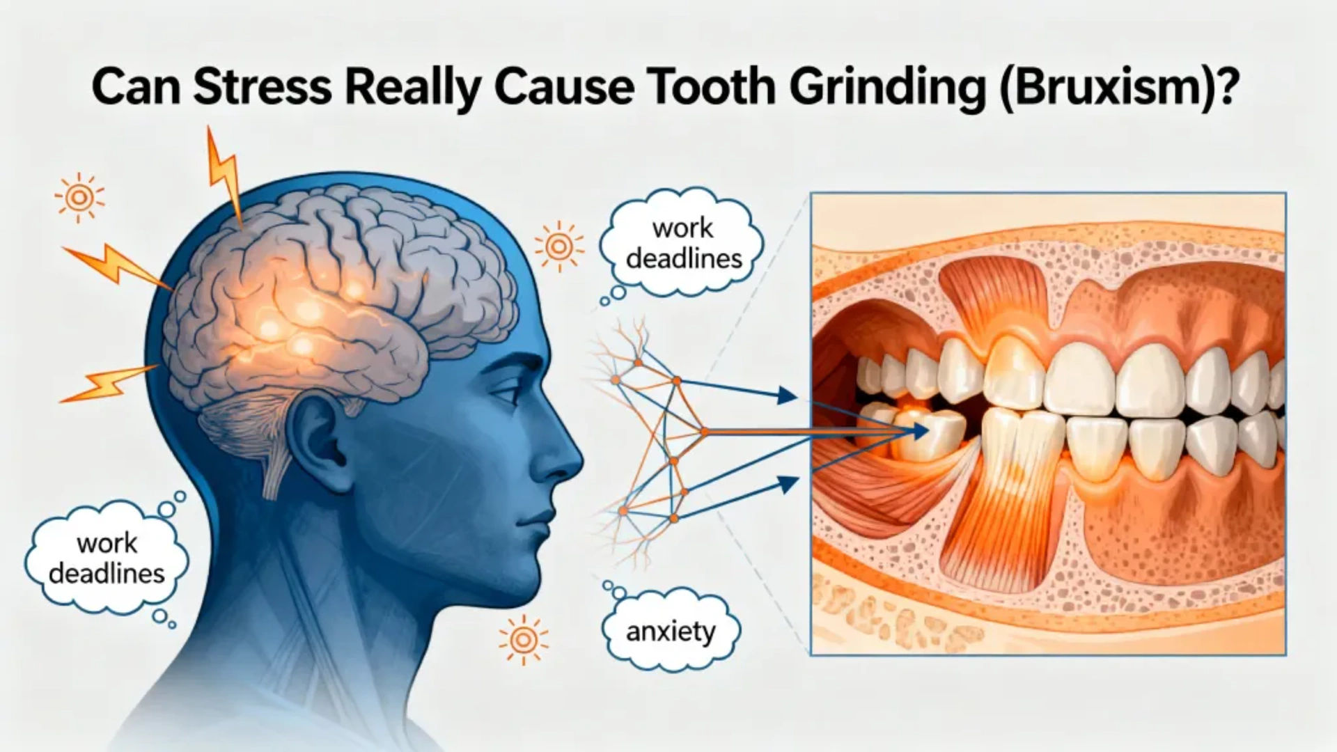 Can Stress Really Cause Tooth Grinding (Bruxism)? Can Stress Really Cause Tooth Grinding (Bruxism)?