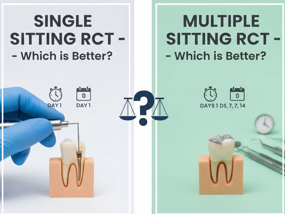 Single Sitting vs. Multiple Sitting RCT: Which is Better for You at AMD Dental Clinic, Jaipur? Single Sitting vs. Multiple Sitting RCT: Which is Better for You at AMD Dental Clinic, Jaipur?
