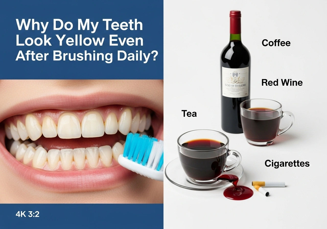 Why Do My Teeth Look Yellow Even After Brushing Daily? Why Do My Teeth Look Yellow Even After Brushing Daily?