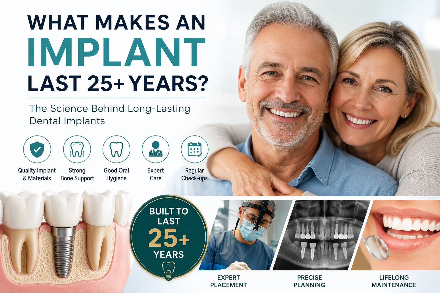 What Makes a Dental Implant Last 25+ Years? | Dental Implants Jaipur