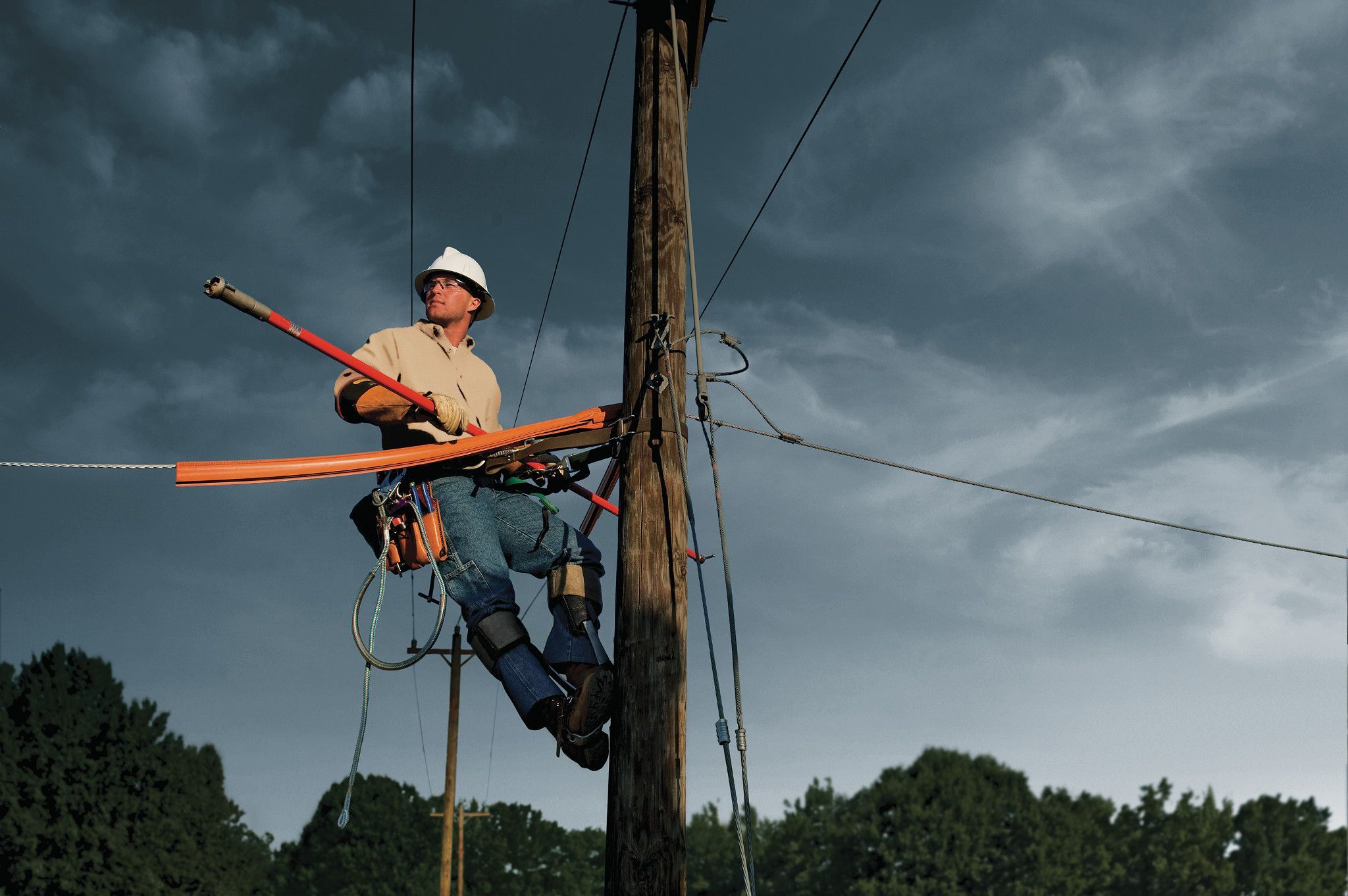 Workers in flame resistant apparel on a job site