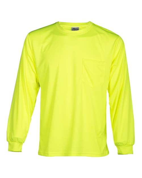 Kishigo Microfiber Polyester Long Sleeve Hi-Vis T-Shirt 9122-9123