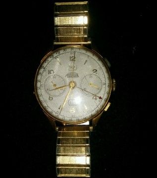 Angelus Vintage Chronodato Triple DATE Chronograph WATCH for sale