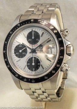 Men&#8217;s Tudor &#8220;prince Tiger&#8221; Chronograph Watch   Stainless Steel / Auto / Date for sale
