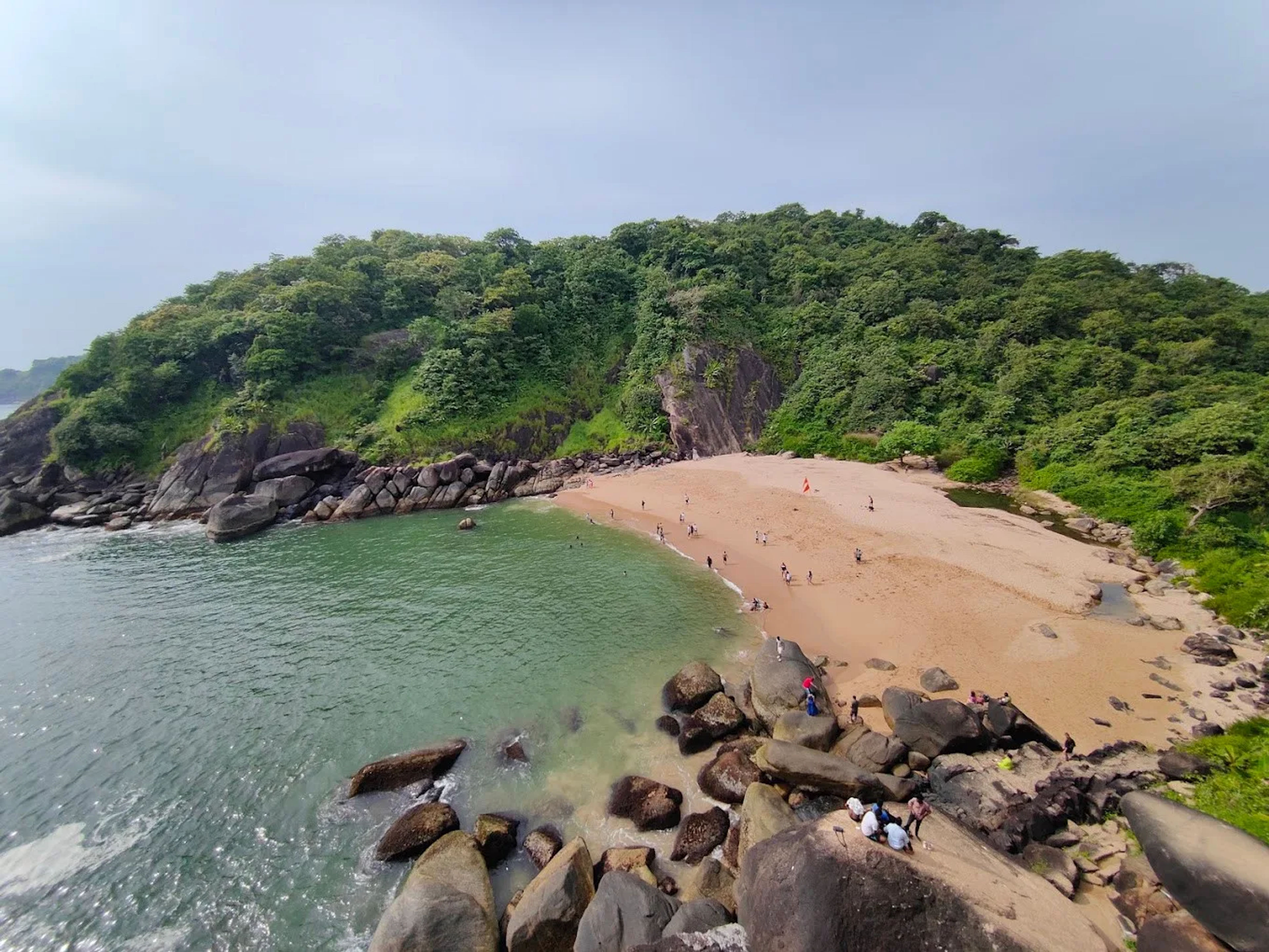 The beach