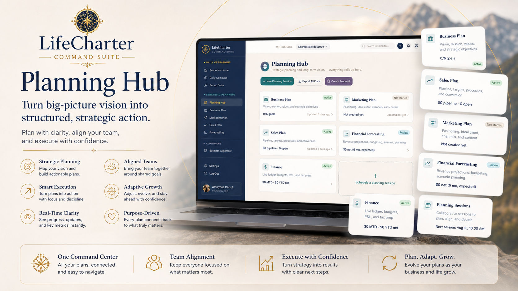 Planning Hub — turn big-picture vision into structured, strategic action